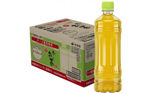 【定期便3ヶ月】お～いお茶　緑茶　ラベルレス　600ml×24本　訳あり　おーいお茶 ペットボトル  ぺットボトル飲料 ケース 箱 伊藤園 静岡 カテキン 送料無料 健康 飲料 ソフトドリンク まとめ買い 常備品　防災　お茶　静岡茶