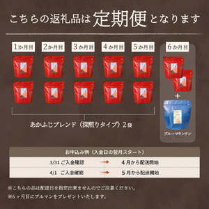 メール便発送「あかふじブレンド　2個セット」　富士山の湧き水で磨いた スペシャルティコーヒー定期便（ドリップ20パック）6ヶ月 ドリップ ドリップ コーヒー 珈琲 ブレンド豆 コーヒー豆 スペシャルテ