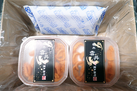 無添加むきたてムラサキウニ塩水パック50～60g×6P[5月初旬以降発送] C-14053