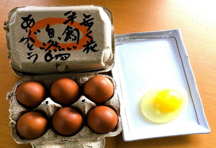 【ふるさと納税】歩く花 たまご 卵 6個入り×2箱 ＜回数が選べる／1回・2回・3回＞ 【 伊万里 こすもす村 たまご 有精卵 歩く花 濃い 濃厚 定期便 ふるさと納税 卵 】