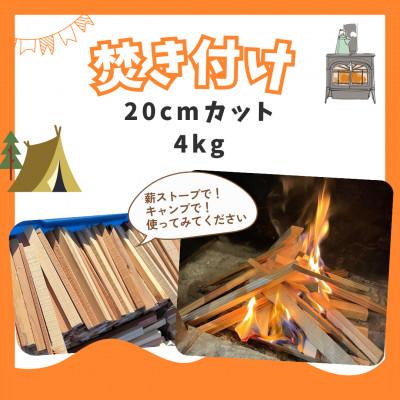 ふるさと納税 若狭町 焚き付け用薪　約4kg　針葉樹(杉、ヒノキ)