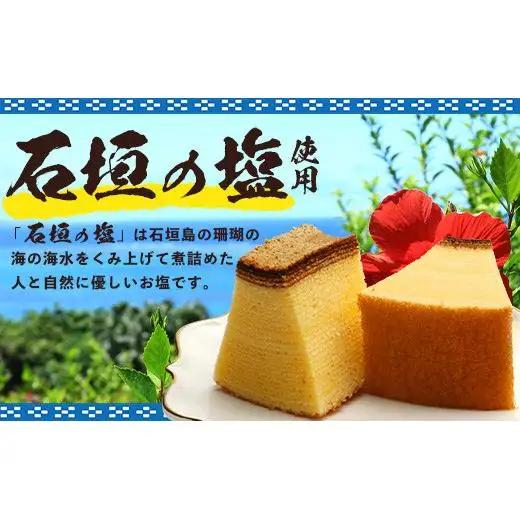 石垣島 やし屋手作り 石垣の塩 バウムクーヘン　直径15cm以上×2箱　YA-2