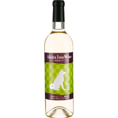 ふるさと納税 小坂町 【小坂七滝ワイナリー】秋田犬ワイン・ブラン　750ml×1本 |  | 01