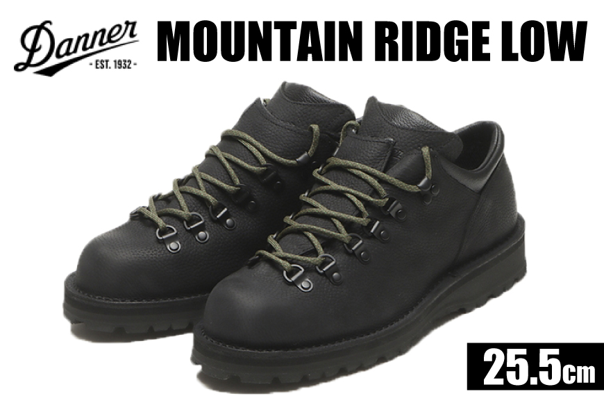 DANNER 紳士靴 マウントリッヂ ロー BLACK【25.5cm】 [STUMPTOWN渋谷店 石川県 志賀町 sk17jkf70292-3] 靴 くつ レザー 革 軽量 ブラック 黒