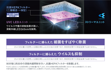 ダイキン UV加湿ストリーマ 空気清浄機 シルバーACKB70Y-S (適用畳数：31畳／PM2.5対応) [0377]