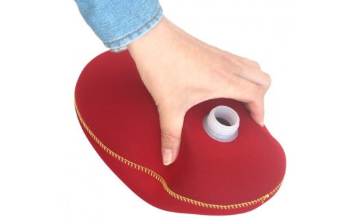 クロッツやわらか湯たんぽ/たまご型（レッド）