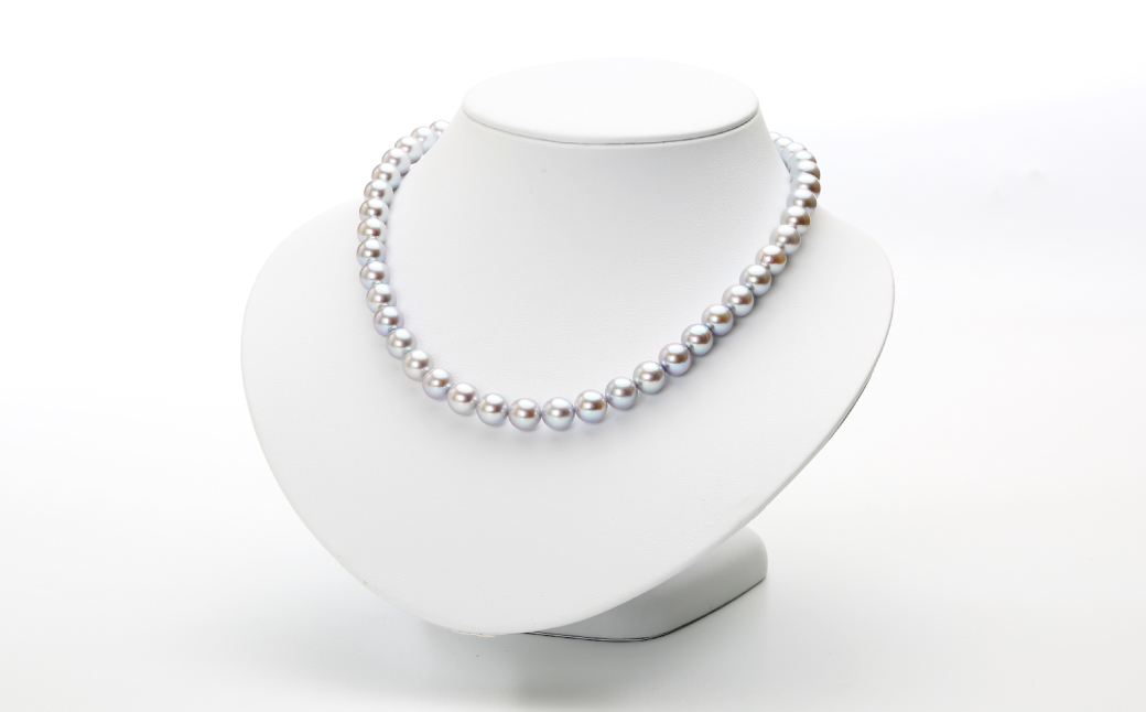 あこや真珠 (9−9.5mm珠、グレー系) ネックレス & イヤリング セット ／ ジュエリー アクセサリー パール 長崎県 長崎市