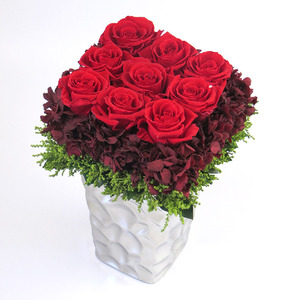 イタリアL 花 お花 プリザーブドフラワー ギフト プレゼント お祝い 誕生日 お供え アレンジ インテリア 東京都 墨田区 レッド