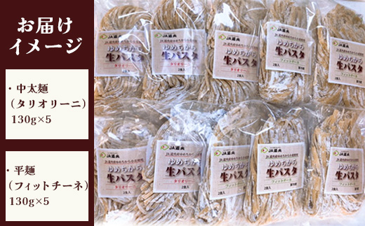【ゆめちから小麦粉100％使用】生パスタ2種（2人前×10袋）【29000401】