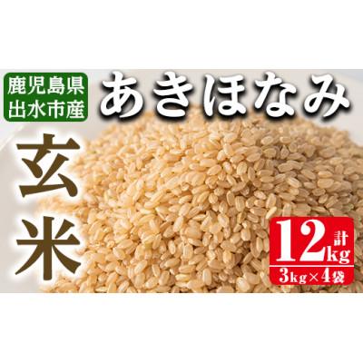 ふるさと納税 出水市 鹿児島県出水市産あきほなみ 玄米12kg_I863-B