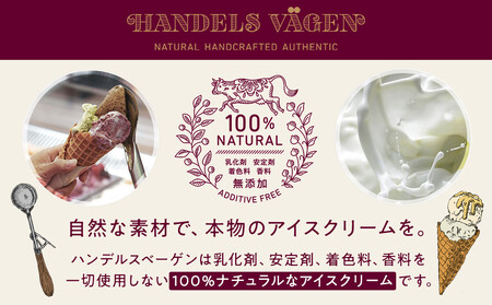C:ハンデルスベーゲン無添加アイスクリーム/たっぷり入ったパイントサイズ2個入り(マダガスカルリッチバニラ・ピスタチオ)