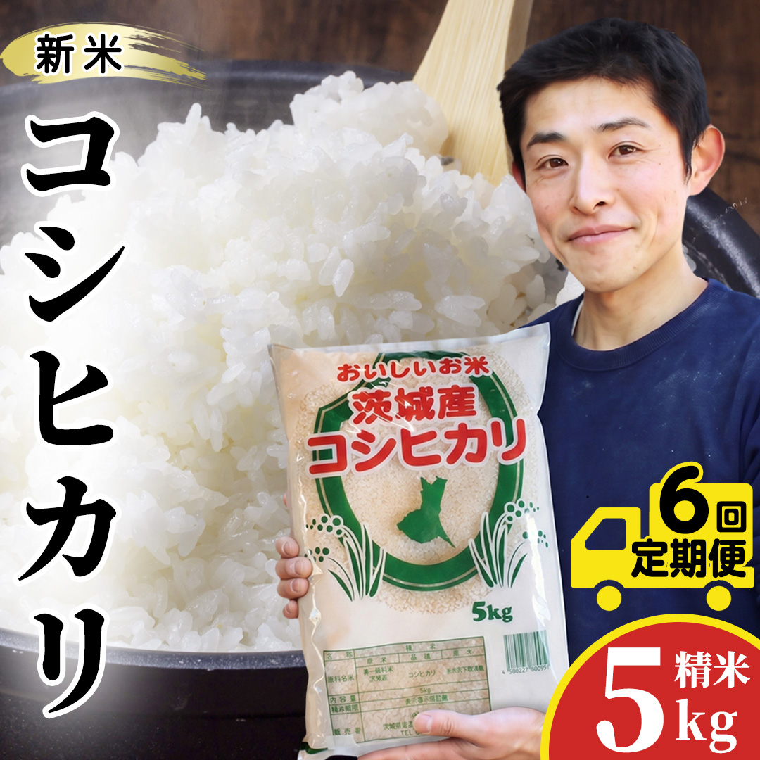 【 6回 定期便（9月～出荷）】 コシヒカリ 5kg ×6回  令和8年 