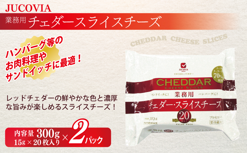 【ムラカワチーズ】JUCOVIA 業務用 チェダースライスチーズ 20枚×2パック・オランダゴーダーシュレッド 1kg×1パック 099H2984_イメージ2