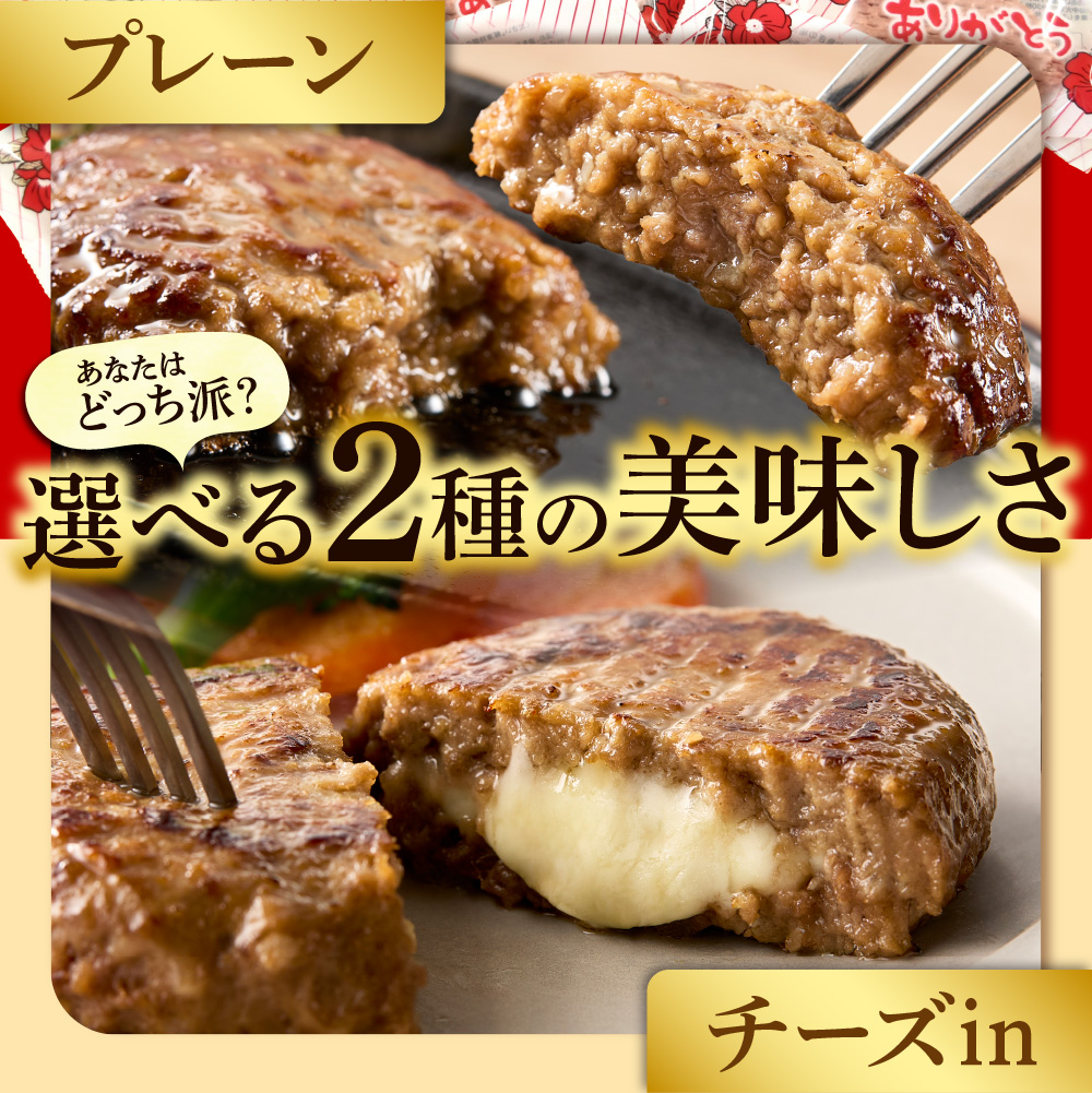 北海道産ありがとうハンバーグプチセット（ありがとうハンバーグ90g×4・チーズ90ｇ×2）_is002-046-000