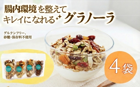 【ヴィーガンOK♪】鵠沼グラノーラ 腸活 セット｜4袋