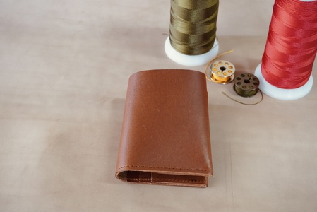 ミニ財布 札入れ 栃木レザー 牛革 日本製 レザー 天然皮革 レディース メンズ シンプル 使いやすい 人気 おすすめ 30代 40代 50代：ブラウン