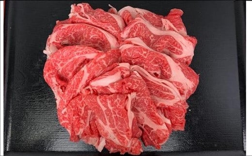 【ふるさと納税】豊橋牛（とよはしうし） カタローススライス『すき焼き・しゃぶしゃぶ用』（600g）