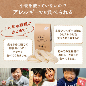 【2か月定期便】グルテンフリー 米粉で作った麺「う米めん」12食入り×2回 F21T-453