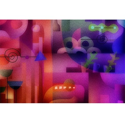 ＼京都・綾部の癒やし系作家/【絵画】　パン屋の思惑 　額装サイズ526mmx412mm【1090810】