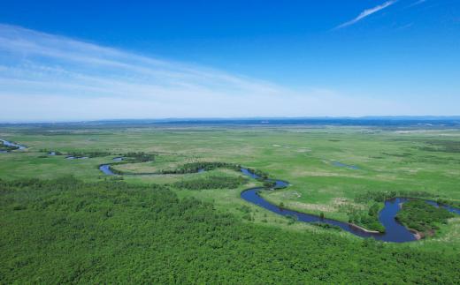 細岡展望台からの釧路湿原の眺望