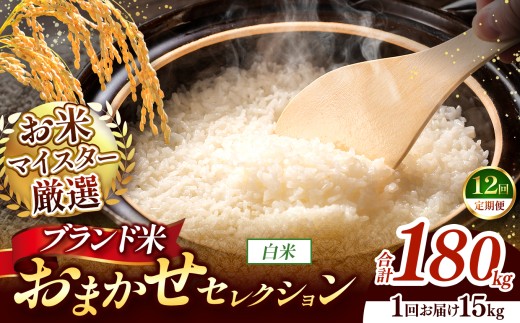 【 令和7年産 】おまかせ セレクション 【定期便12回】熊本県産 白米  ＜ひのひかり / 森のくまさん / くまさんの輝き ＞ 15kg  | 単一銘柄 米 単一米 お米 こめ 小分け 人気 コメ お米 5kg 10kg 15kg 20kg 25kg 30kg 定期便 3回 6回 12回 ブランド米 菊池川流域 家庭用 送料無料 熊本 くまもと 熊本県 和水 和水町 人気 ごはん