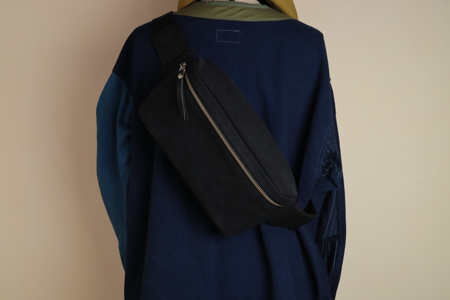 ボディバッグ ブラック [アトリエSASSA 富山県 朝日町 34310135]