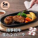 【ふるさと納税】博多和牛 生ハンバーグ 140g 5個入り ハンバーグ 博多 和牛 冷凍 福岡 飯塚 小分け 国産 牛 牛肉 ふるさと納税 肉【A2-140】