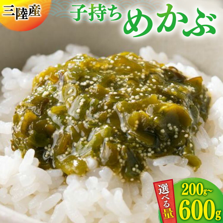 【ふるさと納税】 海藻 とんとん めかぶ 【選べる内容量】 [南三陸さんさんマルシェ 宮城県 南三陸町 m304amh600094] 冷凍 国産 メカブ 1袋 2袋 3袋