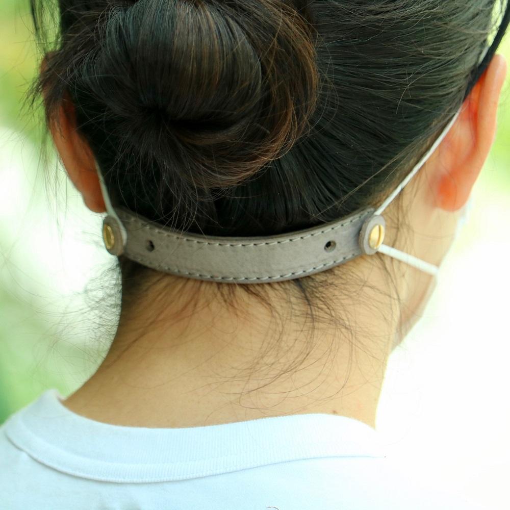 SKLO 首かけタッチペンホルダー+レザーマスクバンド　Longタイプ【Natural】 141305_EL12VC05