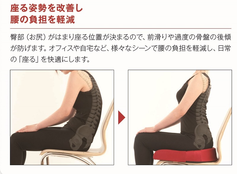 自動車シートメーカーが追求した最幸の座り心地「スポッとクッション」(7色から選択)