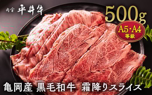 
            【7営業日以内発送】数々の誉れに輝く最高峰 黒毛和牛「平井牛」A5・A4 霜降り スライス 500g 京都 丹波牧場 自家産≪リブロース・肩ロース 希少 和牛 京都肉 冷凍 真空 すき焼き しゃぶしゃぶ≫
          