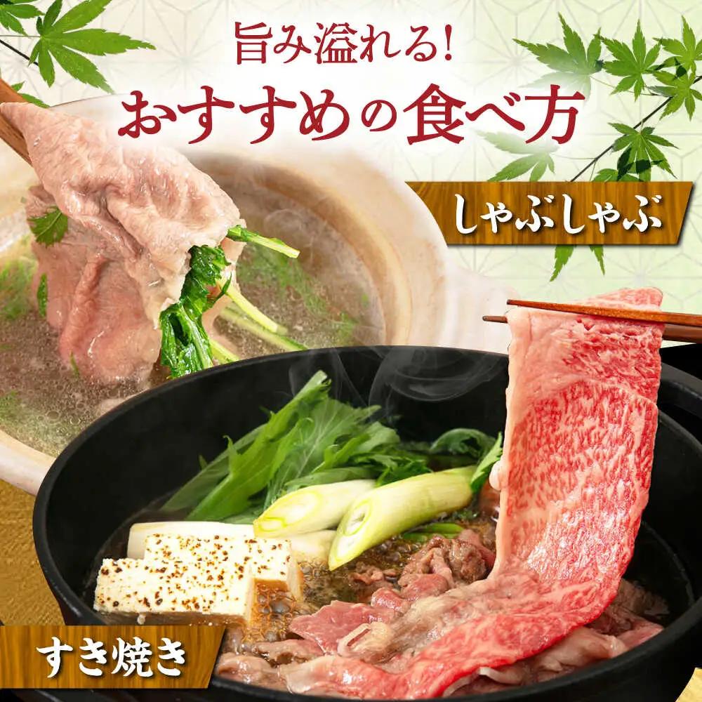 【全3回定期便】【月限定40個】 糸島牛 赤身 スライス（モモ・ウデ） 500g 糸島市 / トラヤミートセンター [AJD010]