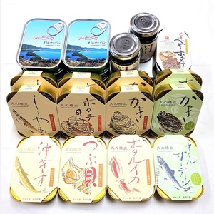 竹中罐詰 オリジナルセット (25点詰め合わせ オイルサーディン含む) 加工食品 魚貝類 オリジナルセット 詰め合わせ  缶詰 佃煮 いわし 子持ちししゃも 燻製 かき ホタルイカ つぶ貝 国産 酒の
