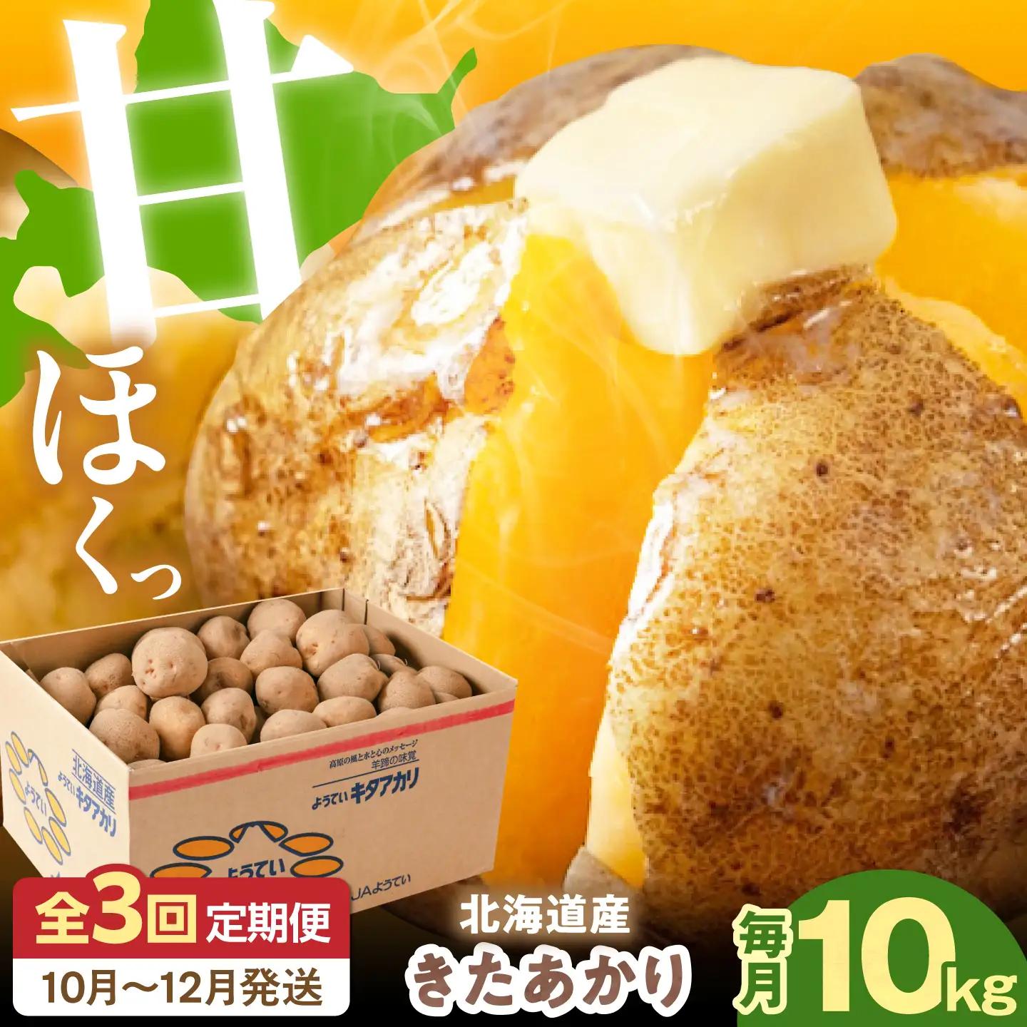 【全3回定期便】【10月〜12月発送】キタアカリ 10kg [AJAK019] じゃがいも 
