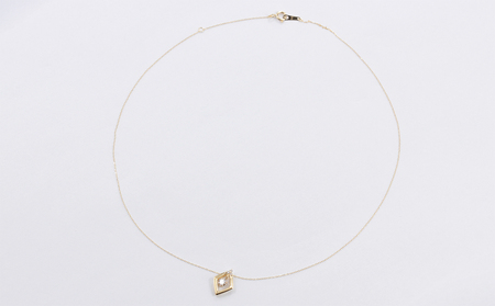 K18YG　ダイヤモンド　ネックレス　0.20ct【N17369B】