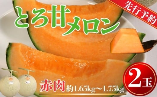 【先行予約】 赤肉とろ甘メロン 2玉 （ 1玉約1.65～1.75kg未満 ）  銚子産 弥兵衛 完熟 メロン 赤肉 果物 フルーツ ギフト プレゼント 贈答 お取り寄せ 高級 デザート スイーツ ケーキ ゼリー ジュース フルーツサンド 国産 産地直送 送料無料 10000円 10000 ふるさと納税 ふるさと納税果物 千葉県 銚子市 弥兵衛 7月上旬～発送