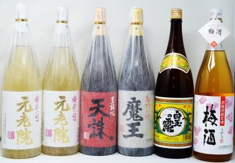 【ふるさと納税】No.5024-3【数量限定】白玉醸造 魔王入り5種6本セット（1升瓶）A