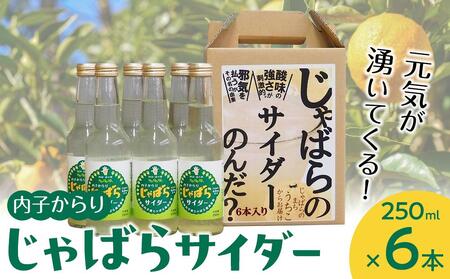 内子からり じゃばらサイダー（250ml×６本入り）| ｻｲﾀﾞｰ ｻｲﾀﾞｰ ｻｲﾀﾞｰ ｻｲﾀﾞｰ ｻｲﾀﾞｰ じゃばら じゃばら じゃばら