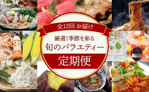 【全12回】厳選！季節を彩る旬のバラエティ定期便(毎月お届け） H028-079
