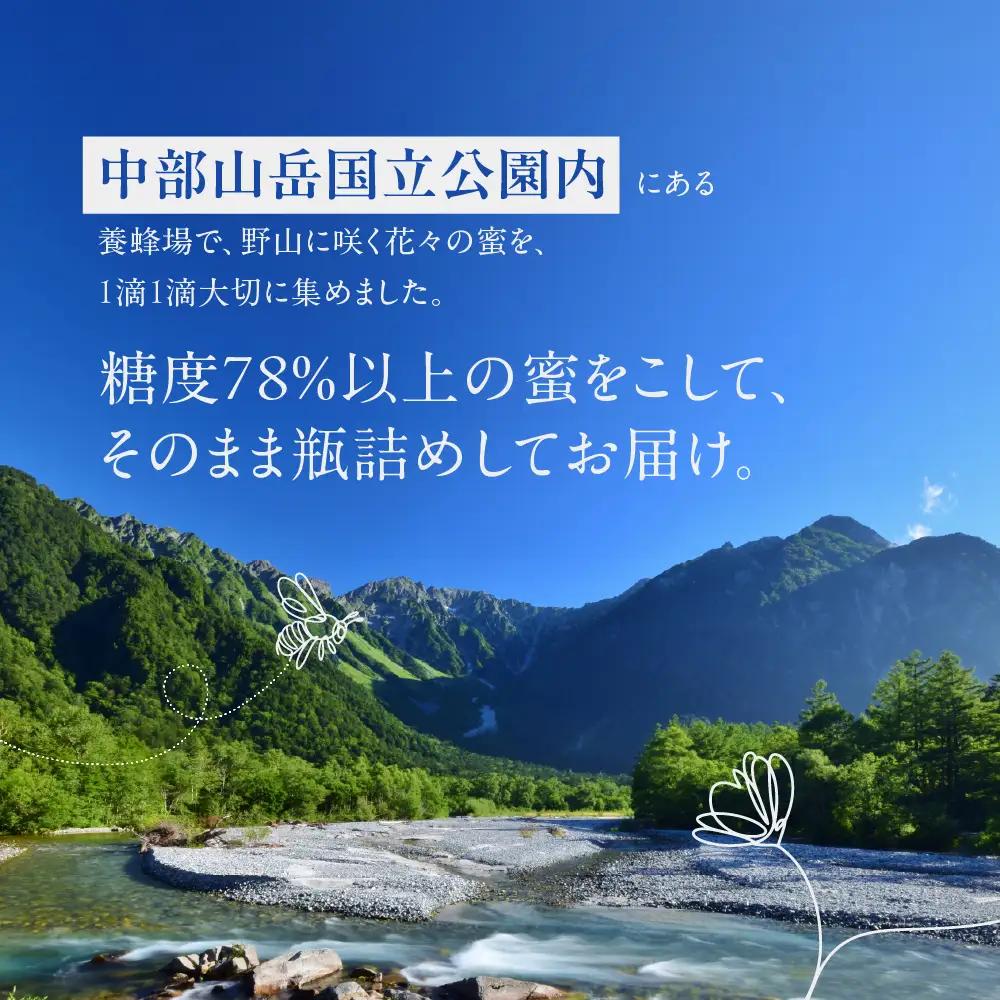 純粋はちみつ 奥飛騨の百花 130g　| はちみつ 非加熱 はちみつ TG001