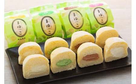 【冷凍】まゆの郷 群馬発祥　ひんやり、とろける　冷凍クリームパン　冷やしまゆっこ４個入り　×　4セット（計16個）