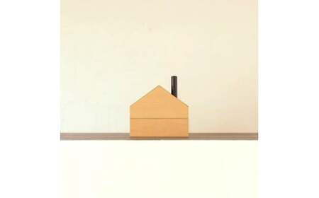 ハンコのおうち【赤】  印鑑 収納 シャチハタ 朱肉付き 手作り お取り寄せ デスク用品