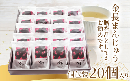 金長まんじゅう 20個入り チョコレート