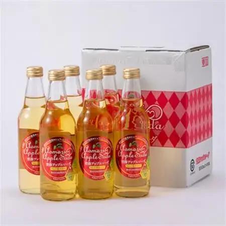 青森アップルソーダ330ml×6本【配送不可地域：離島・沖縄県】【1655007】