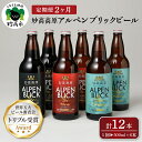 【ふるさと納税】【2ヶ月定期便】妙高 高原アルペンブリックビール 3種 ギフト セット（500ml×6本）全2回 クラフトビール 地ビール 飲み比べ 送料無料 お取り寄せ 金賞受賞 贈り物 お中元 新潟県 地ビール 天然水 家飲み 詰め合わせ ギフト セット 定番 酒 苦味