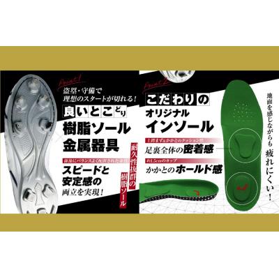 ふるさと納税 三宅町 一般 向け 野球 スパイク(Blast3/4カット)カラーオーダー 樹脂底金具 埋込式 |  | 02