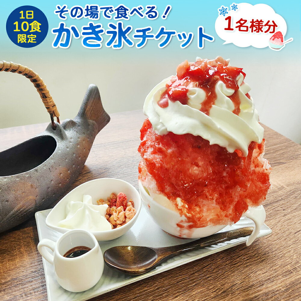 【ふるさと納税】【蔵王の湧き水を凍らせて、48時間】その場で食べる！かき氷チケット（1名様分） | 賞味期限 10分 かき氷 氷菓 デザート スイーツ 食事券 チケット 旅行 観光 蔵王 湧き水 カキ氷 宮城県 白石市 白石【520004】