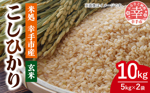 令和7年幸手産 こしひかり【玄米】5㎏×2袋 - コシヒカリ 玄米 10kg 令和7年産 埼玉県 幸手市 幸手市産