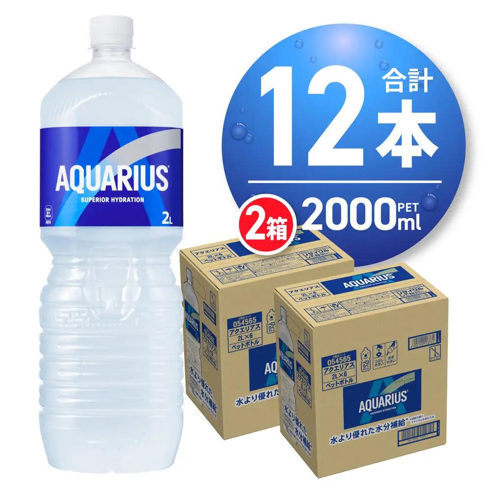 アクエリアス 2000ml PET×12本 ペットボトル 2l  アクエリ