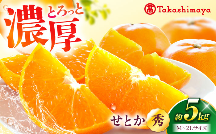 みかん せとか 露地 約5kg【2月中旬から3月中旬まで順次発送】 / フルーツ 果物 蜜柑 ミカン オレンジ 甘い 5kg 愛媛 / 愛媛県砥部町/株式会社高島屋 [BJCM010]
